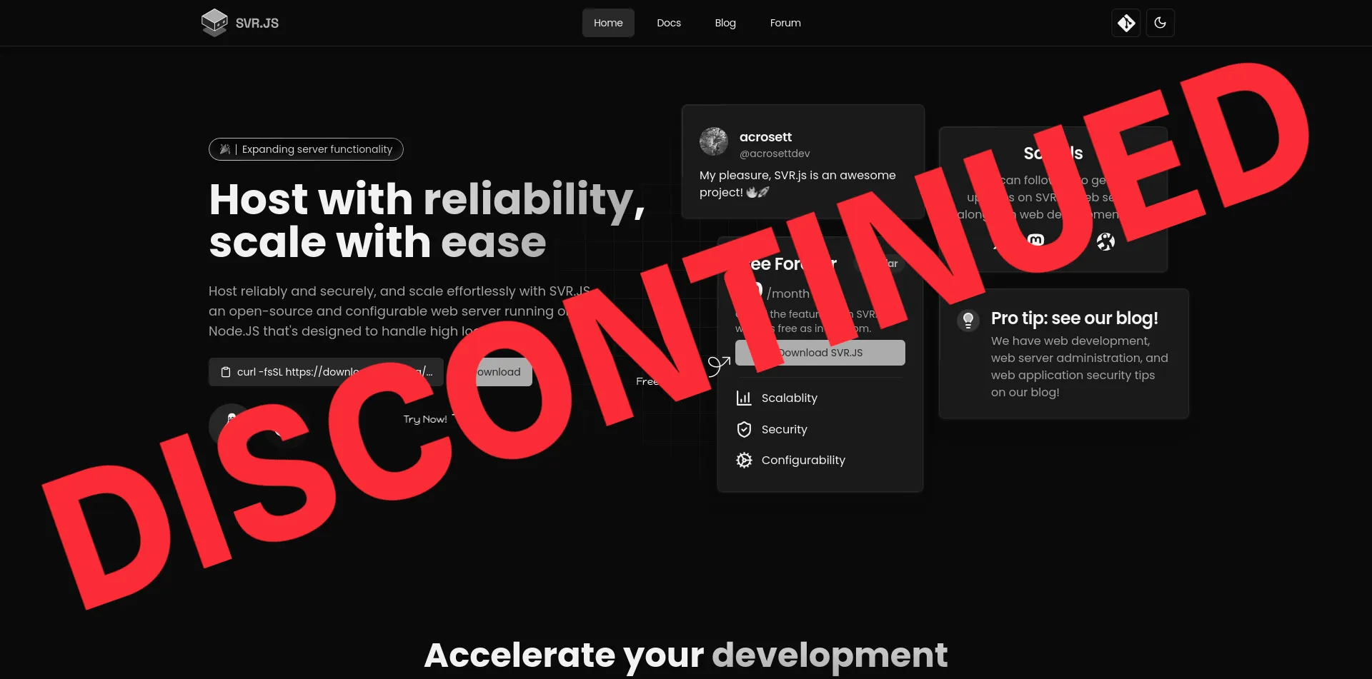 SVR.JS (discontinued)