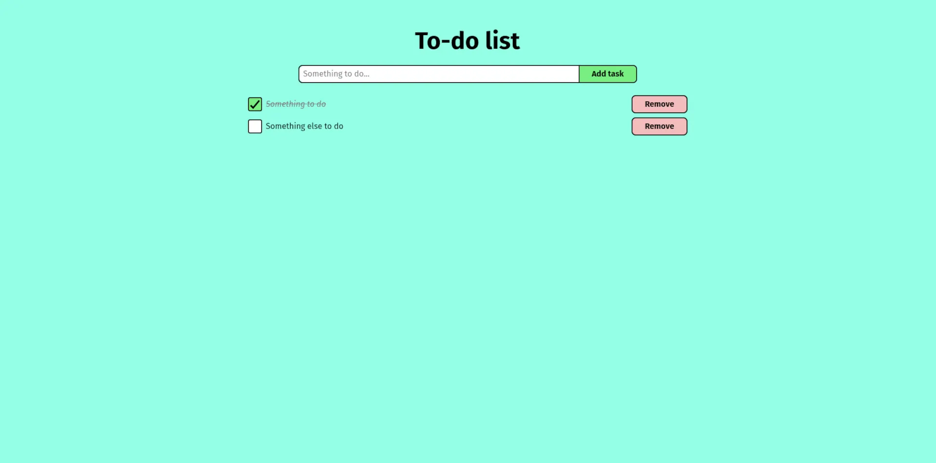 To-do list